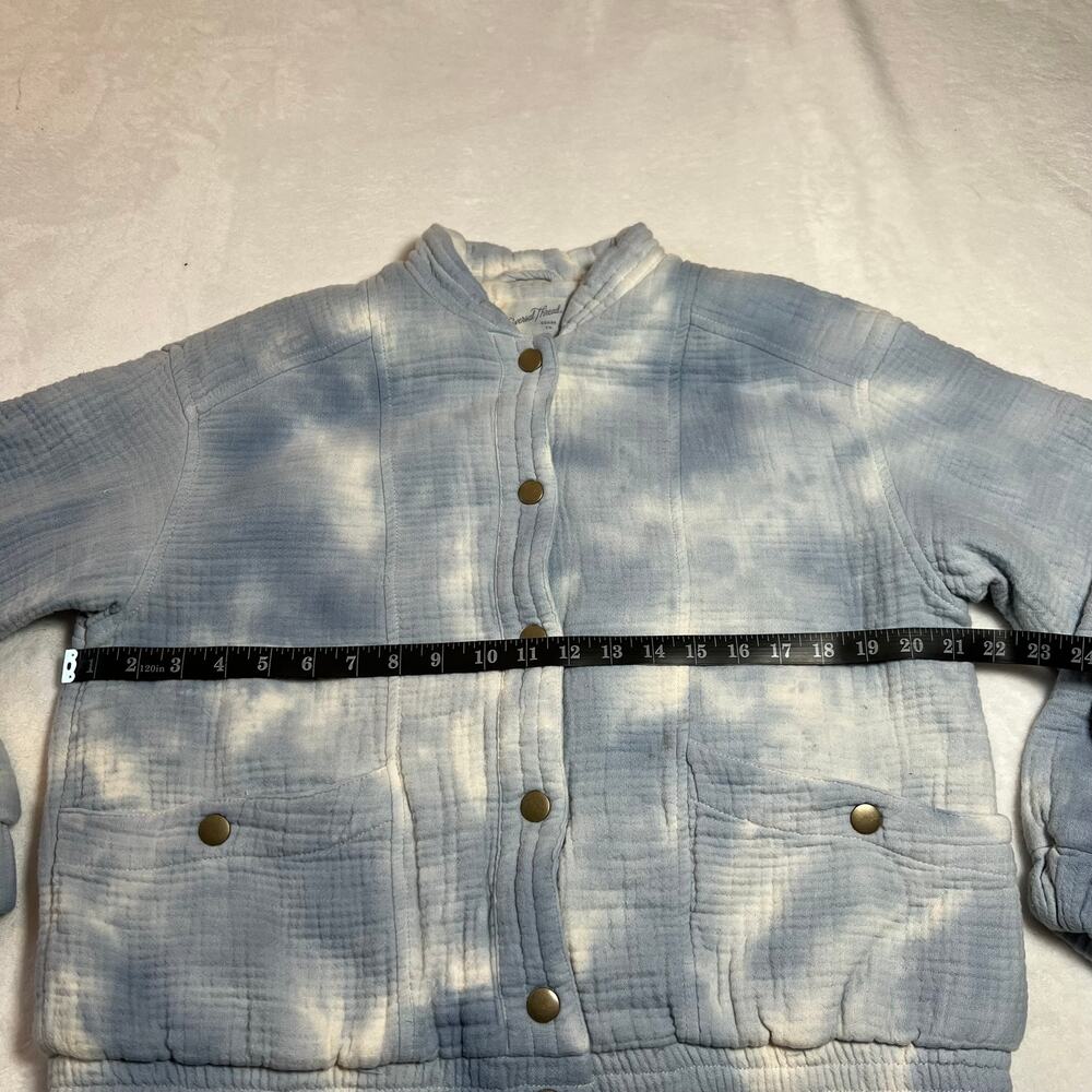 Universal Thread Tie Dye Snap Button Up Bomber Ja… - image 8